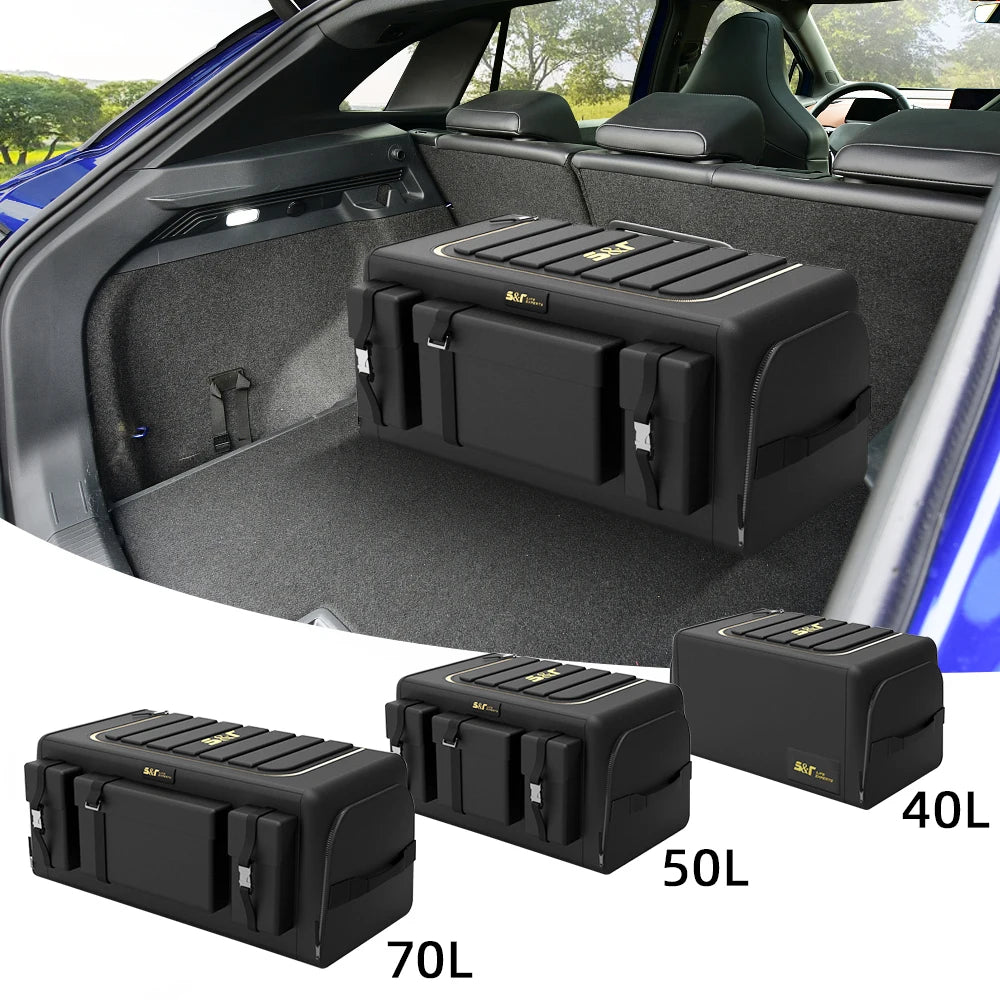 Car Trunk Organizer Box Large Capacity Auto Multiuse Tools Storage Bag  Oxford Cloth Folding for Emergency Storage Box