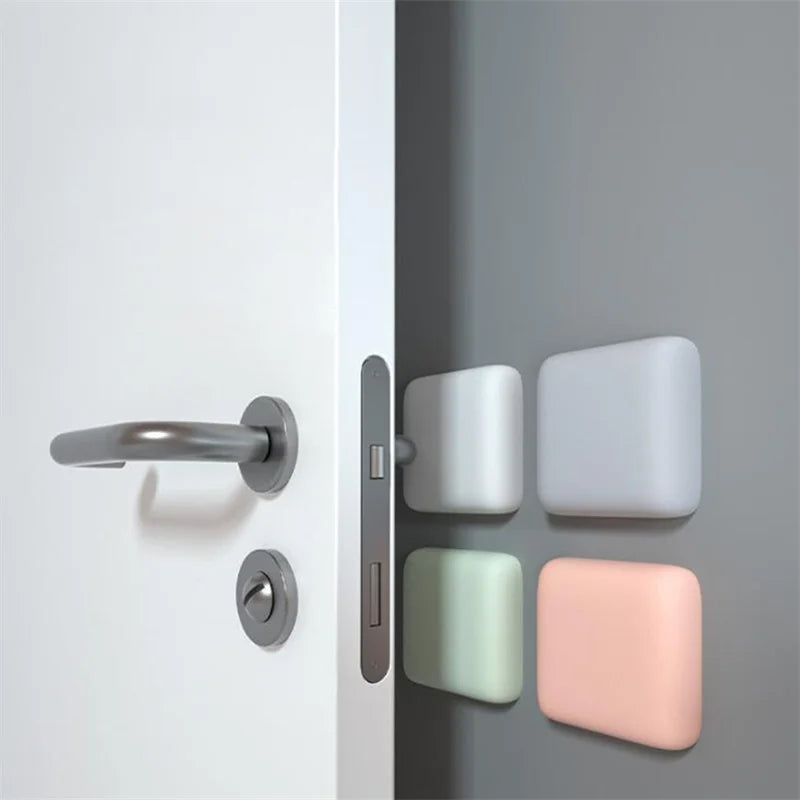 1pcs Silicone Door Stopper Handle Bumpers Self Adhesive Mute Anti-Shock Protection Porte Pad Home Improvement Wall Protector Pad