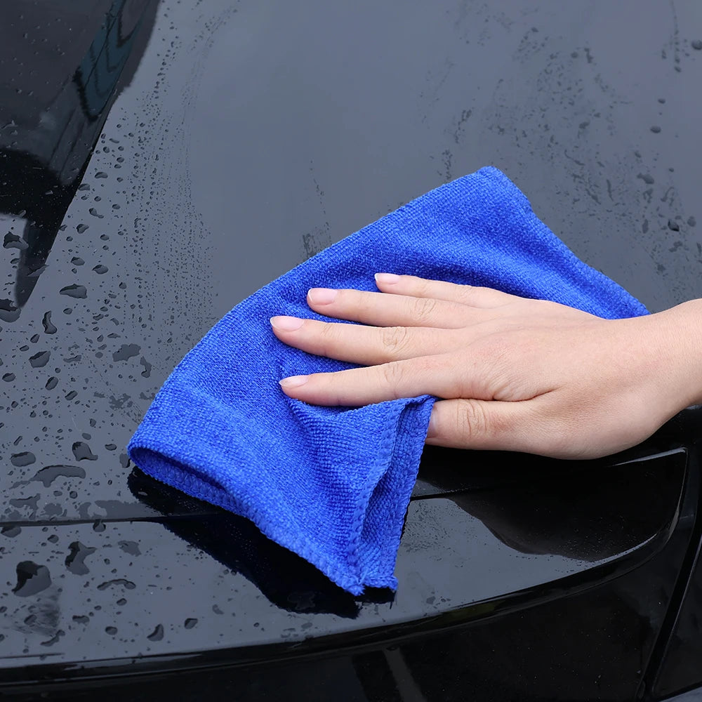 Lot de 1/20 serviettes en microfibre pour lavage de voiture, séchage, chiffon de nettoyage ménager, chiffon de polissage pour détails automobiles, outils de nettoyage à domicile 