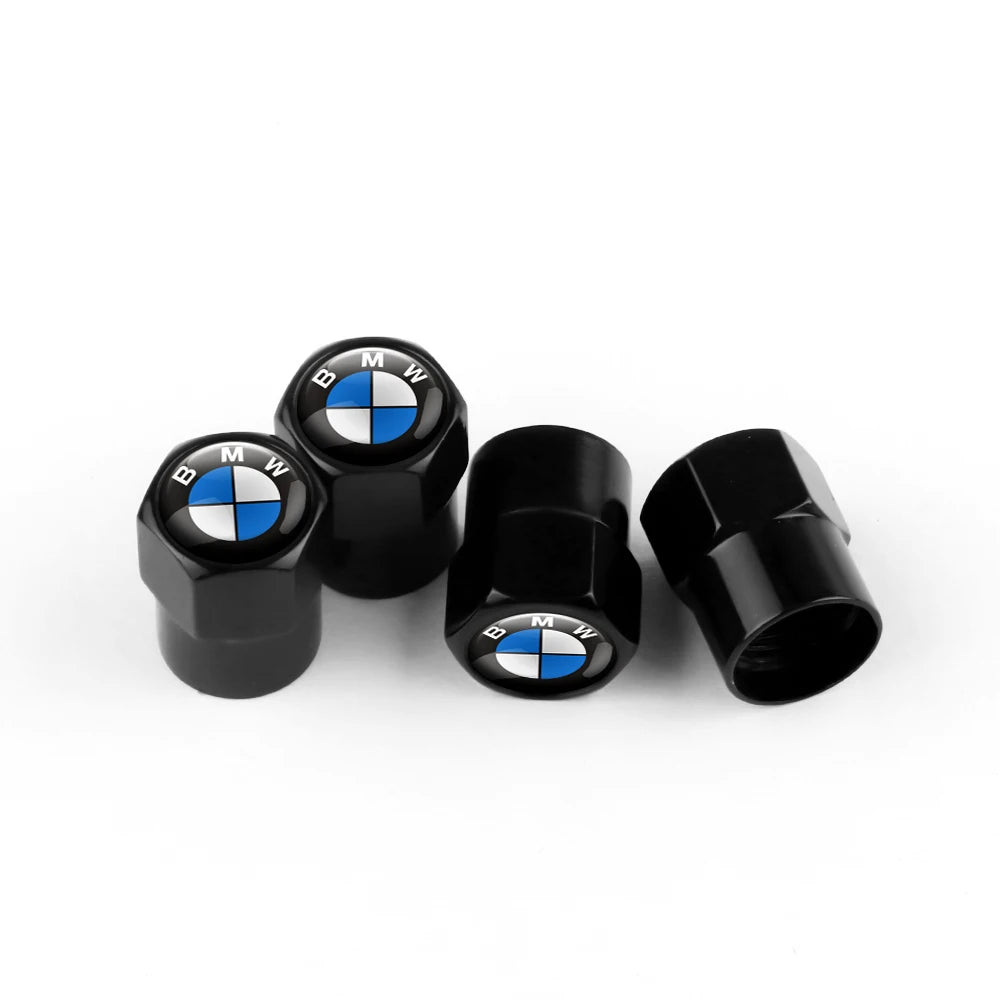 4PCS Car Wheel Tire Valve Caps Tyre Rim Stem Covers Airdust Waterproof For Bmw Performance M E46 E90 E60 F30 F10 E36 G20 E92 E87