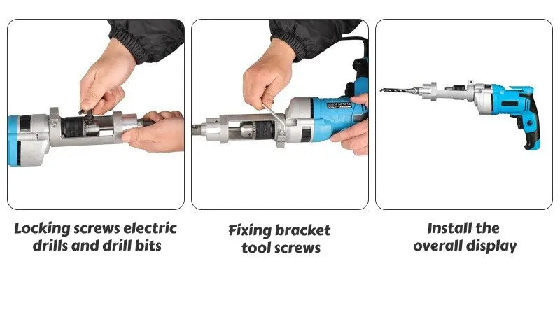 Square Hole Drill Bit Adapter Durable Accessories Easy Installation and Disassembly Joint Mortiser Bit for Hand Electric Drill