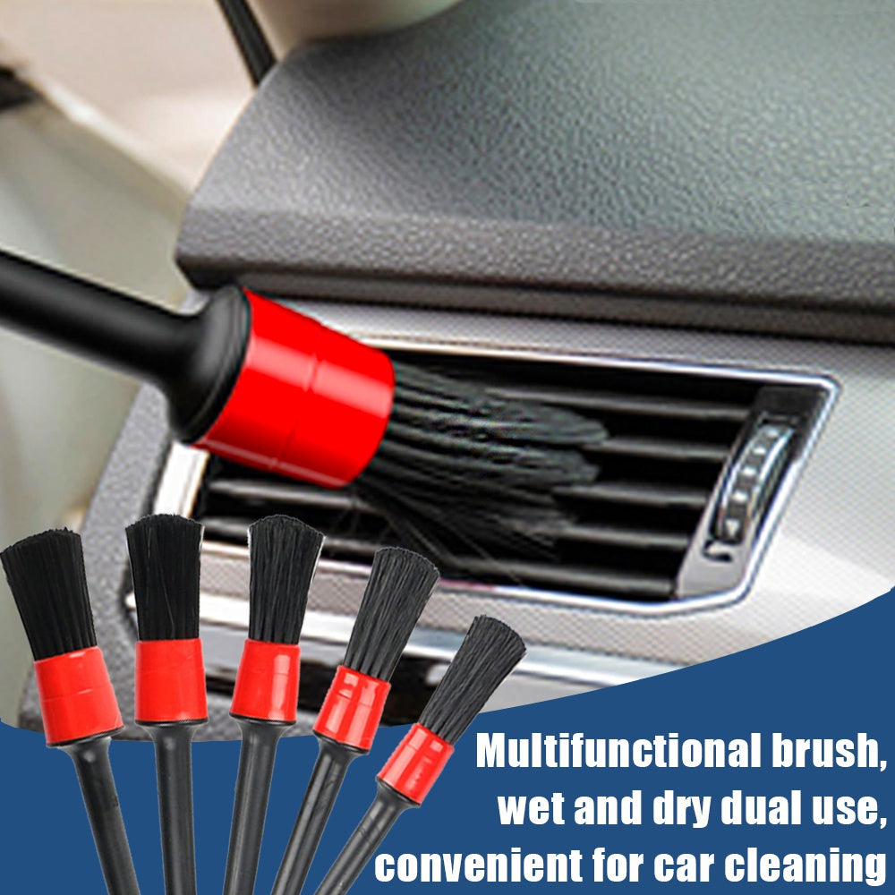 Car Detailing Brush Set Car Cleaning Brushes Sponges Towels for Car Air Vents Rim Cleaning Dirt Dust Clean Tool Wash Accessories - ToolFlx