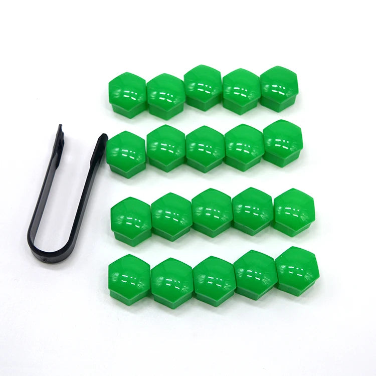 17/19/21mm 20Pcs Car Wheel Nut Caps Protection Covers Caps Anti-Rust Auto Hub Screw Cover Car Tyre Nut Bolt Exterior Decoration