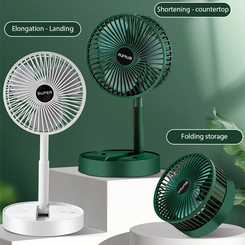 USB Foldable Electric Fan Cold air Portable Indoor Outdoor ventilador Mini Home Cooling Table Fan Camping Desktop Air Cooler fan