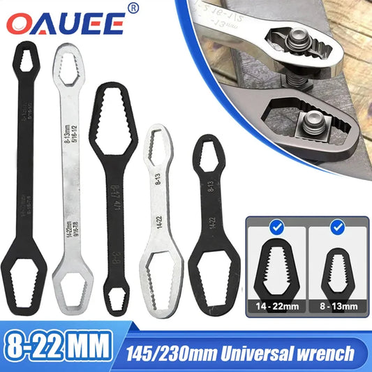 3-17mm8-22mm Universal Torx Wrench Adjustable Multifunction Wrench Board Double-head Multipurpose Torx Spanner Repair Hand Tools