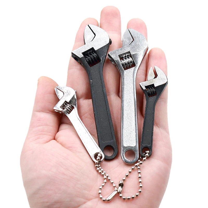 Mini 2.5/4 Inch Adjustable Spanner Open-End Wrench Rool Adjustable Wrench Can Be Carried With You