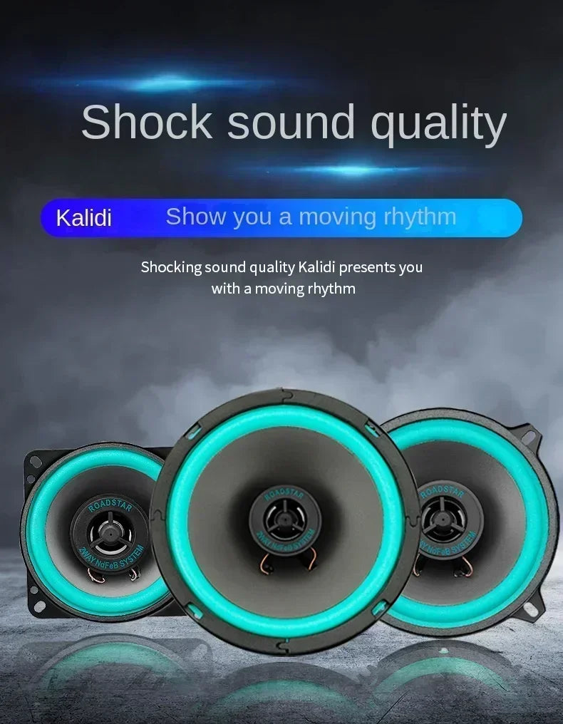 4/5/6.5 Inch Car Speakers Coaxial Subwoofer Universal Automotive Audio HiFi Music Full Range Frequency Car Stereo Speaker