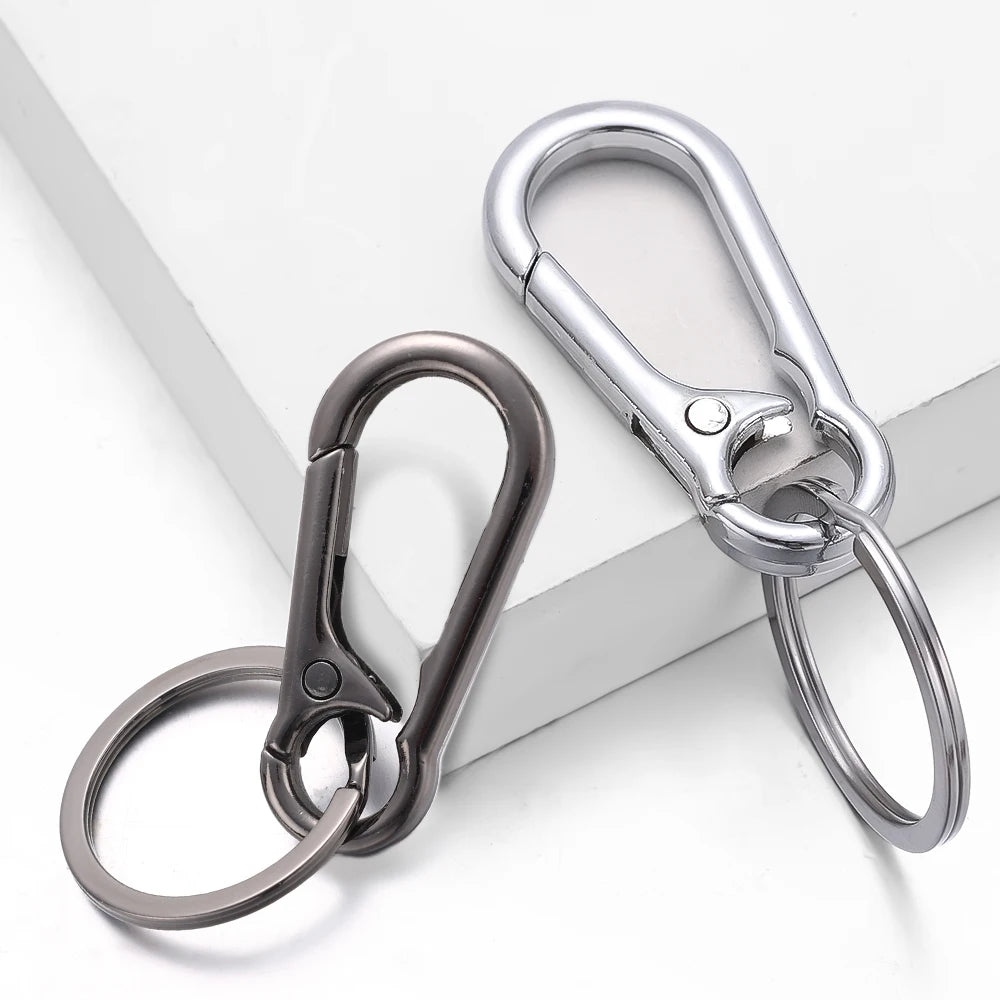 2/4/6 stücke Kürbis Schnalle Schlüsselanhänger Klettern Haken Edelstahl Auto Starke Karabiner Schlüssel Kette Metall Taille Hängen Schlüssel Ring Clips 