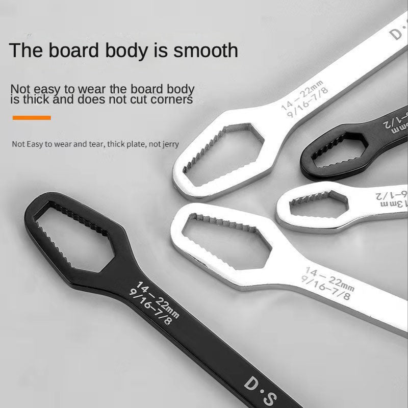 8-22mm Universal Torx Wrench Self-tightening Adjustable Glasses Wrench Board Double-head Torx Spanner Hand Tools for Factory