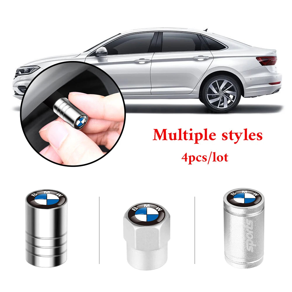 4PCS Metal Car Wheel Tire Valve Air Stem Cap For BMW M Performance M3 M5 M6 F01 G20 X1 X2 X3E60 F10 F30 E39 F20 E87 E92 G30 X5