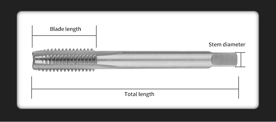 SIQICNC Right Hand Thread Tap HSS Machine Plug Tap Metric Screw Tap Drill Thread Tool M2 M3 M4 M6 M7 M8 M10 M12 M14 Hand Tools