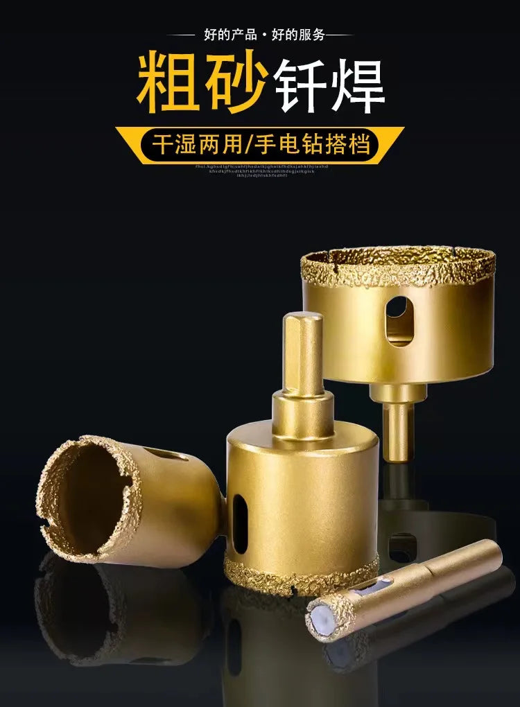 6-200mm Diamond Brazed Core Dry Drill For Porcelain Tiles Marble Glass Granite Hole Saw Cutter Accessories Cutting Cutte ﻿