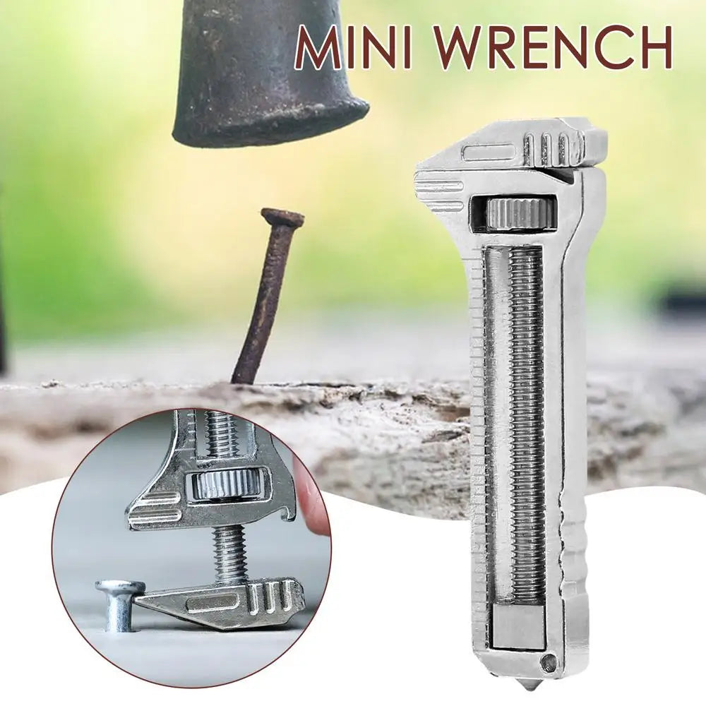 Compact wrench Titanium Multitool Universal Wrench Bottle Opener Keychain Repair Tool Accessories mini portable Titanium wrench