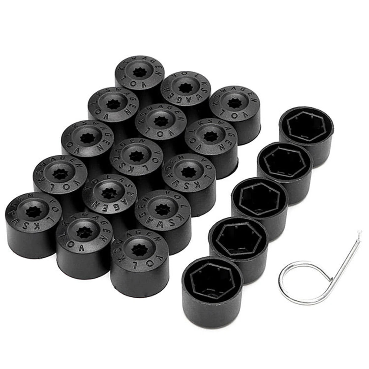 Car Wheel Lug Nut Bolt Cover Cap 17mm for VW Volkswagen Scirocco Touran Tiguan Jetta Golf MK7 GTI Passat B5 CC Skoda Decorations