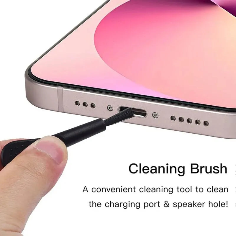 66PCS Mobile Phone Speaker Charging Port Cleaning Set Dust Plug for iPhone 15 14 13 Samsung Xiaomi Earphones Cleaner Kit Brush - ToolFlx