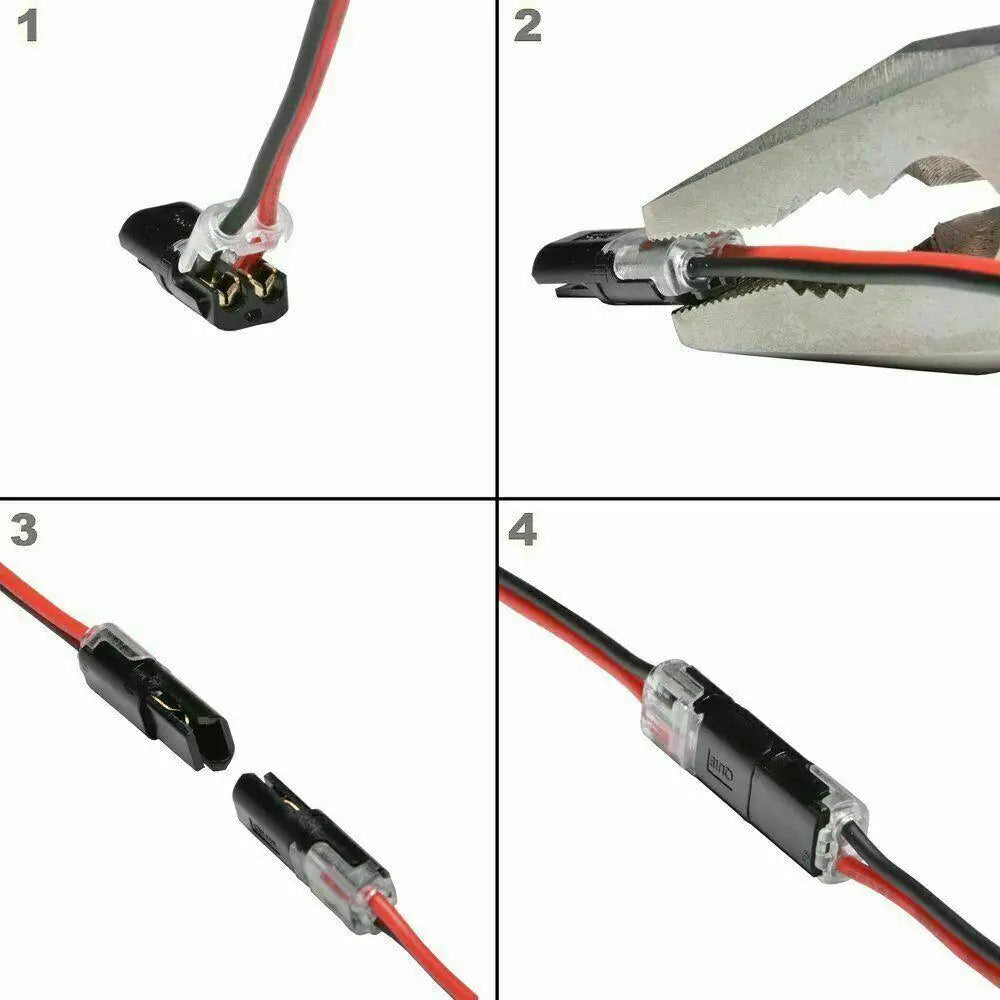 Connecteur électrique étanche à 2 broches pour voiture, câble de connexion automobile, 1/5/10/20/30/50 pièces/ensemble 