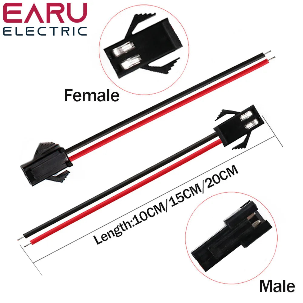 2Pin 3Pin 4Pin 5Pin 6Pin led Connector Male/female JST SM 2 3 4 5 6Pin Plug Connector Wire Cable for Led Strip Light Lamp Driver