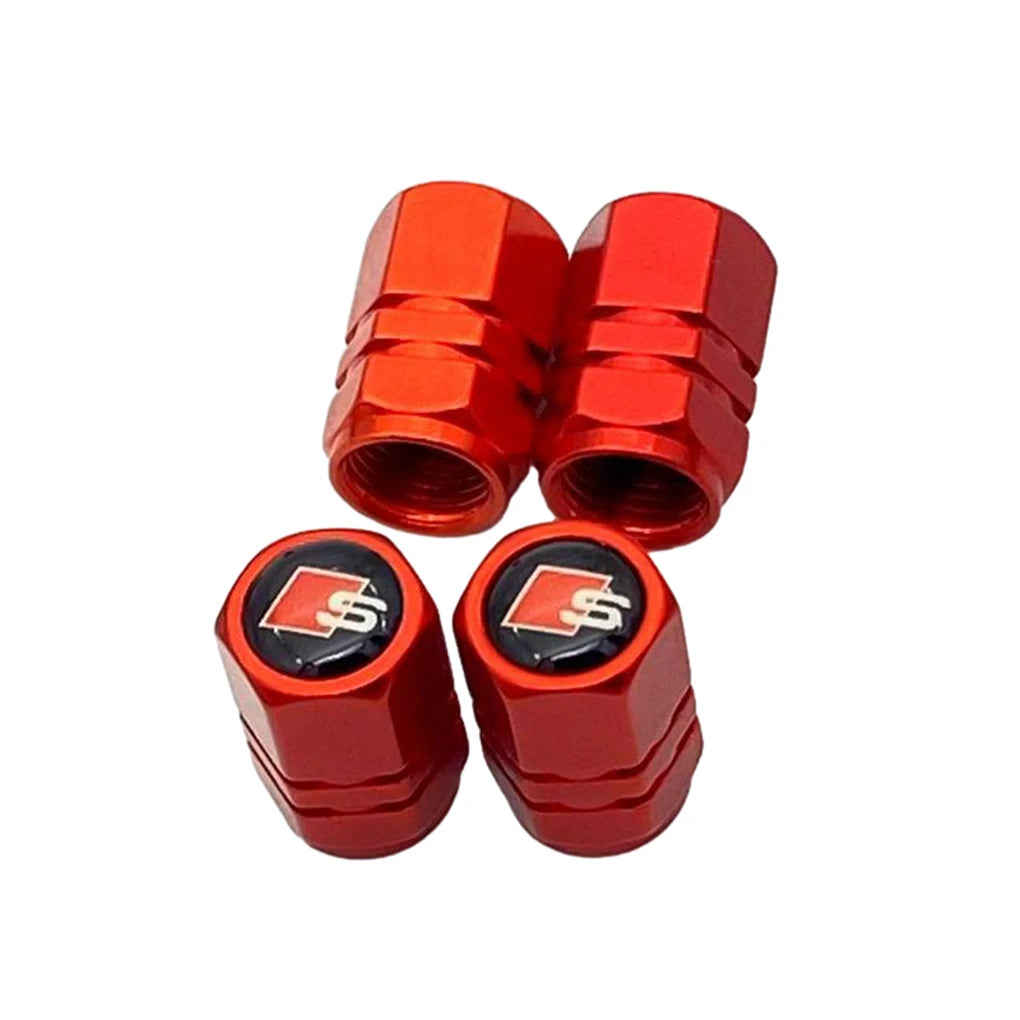 4PCS Copper Car Wheel Tire Valve Caps Tyre Rim Stem Covers Car Dustproof Tire Cap For Cars Motorcycles Trucks Bikes