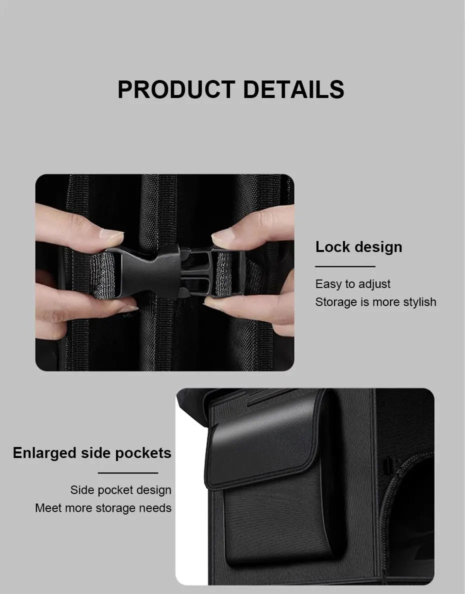 SEAMETAL Large Capacity Car Trunk Organizer 36L/72L/110L Foldable Car Storage Box Waterproof Storage Bag for Fishing Camping