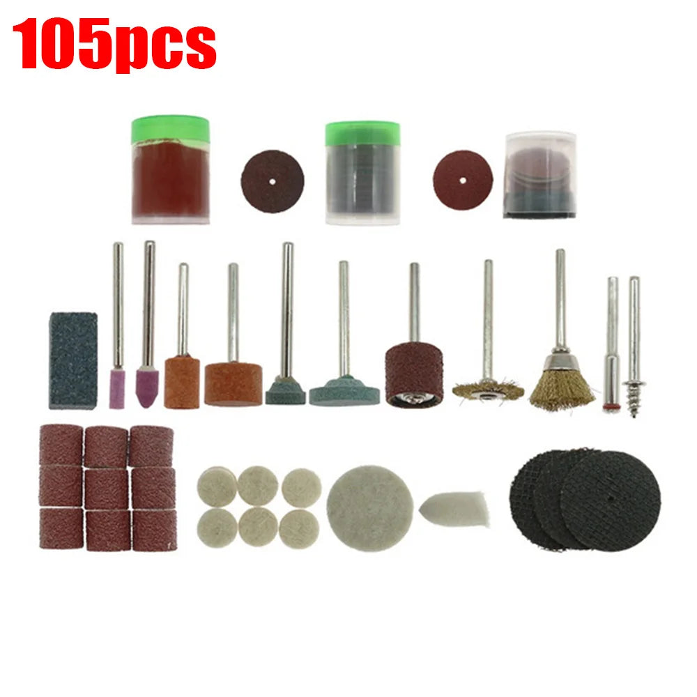 40~217Pcs Power Tools Rotary Tool Accessory Set Fits Dremel Drill Grinding Polishing Accessories Mini Saw Blade Abrasive Tool