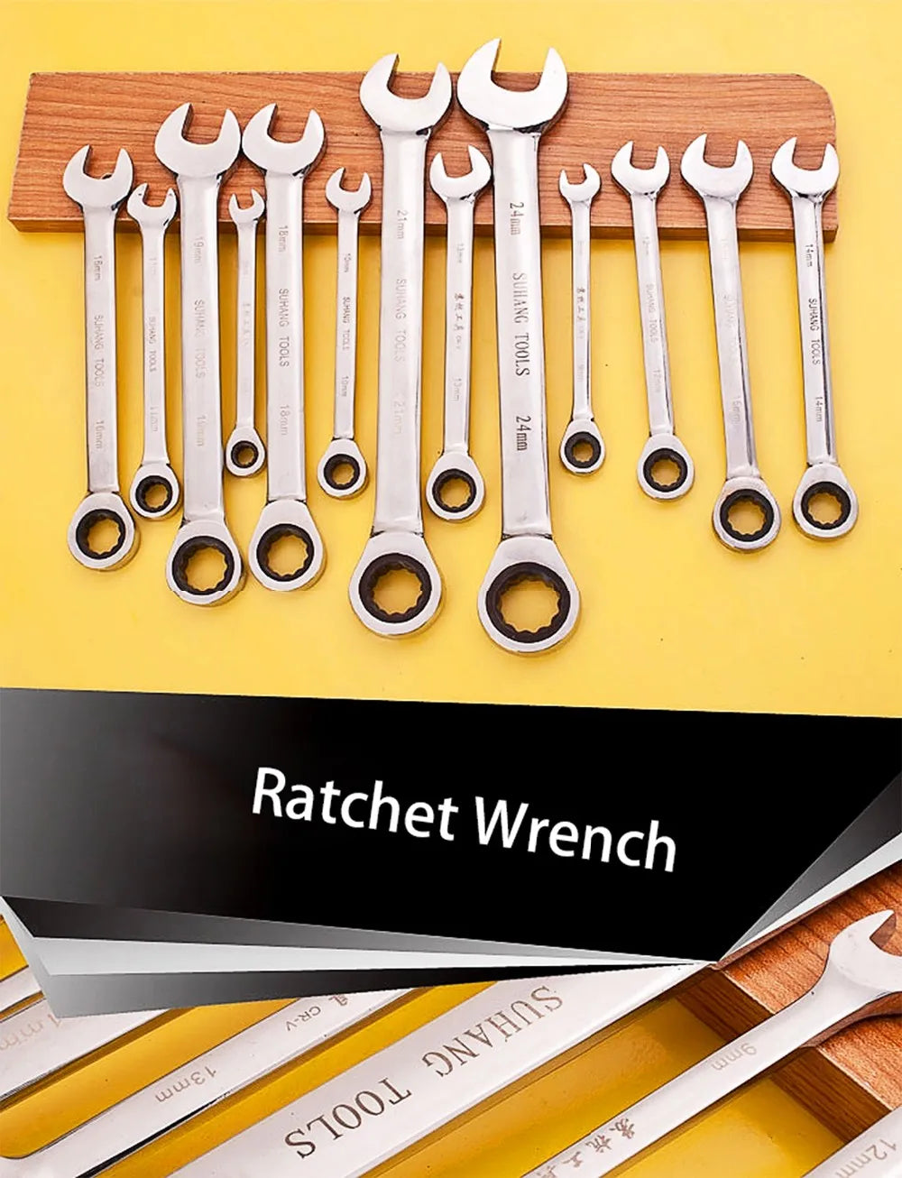 Ratchet Combination Metric Wrench Set Hand Tools Torque Gear Socket Nut Tools a set of key