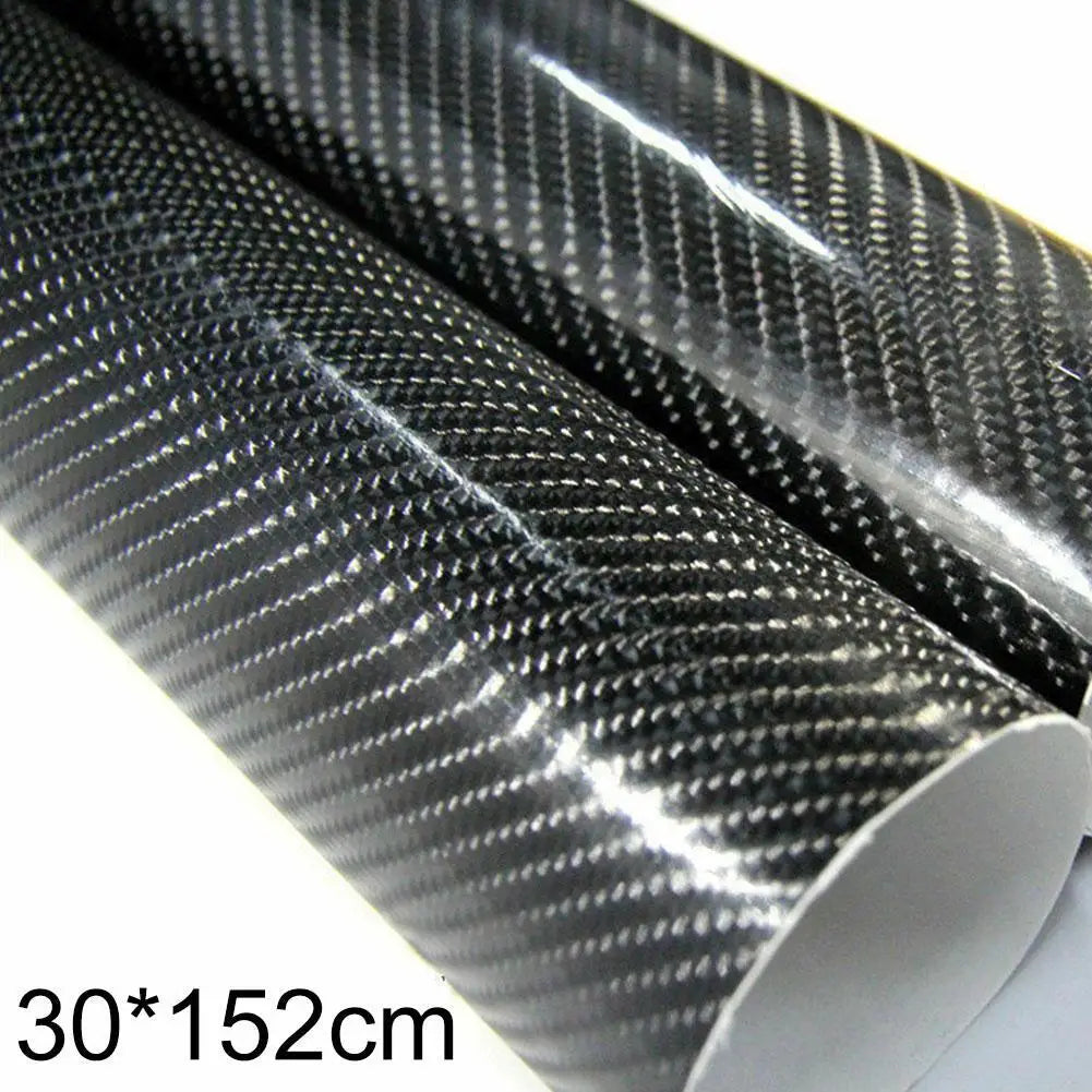 Car Stickers 7D Glossy Carbon Fiber Vinyl Film Intrior Wrap Stickers Film Stickers Decals Accessories