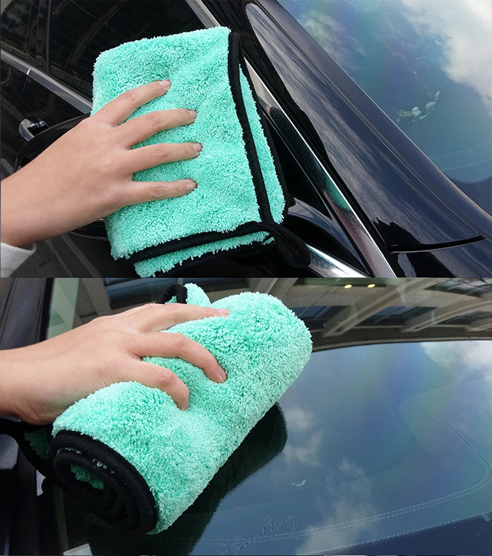 Portable 1200GSM Super Soft Premium Microfiber Drying Cltoth Ultra Absorbancy Aqua Deluxe Car Wash Towel