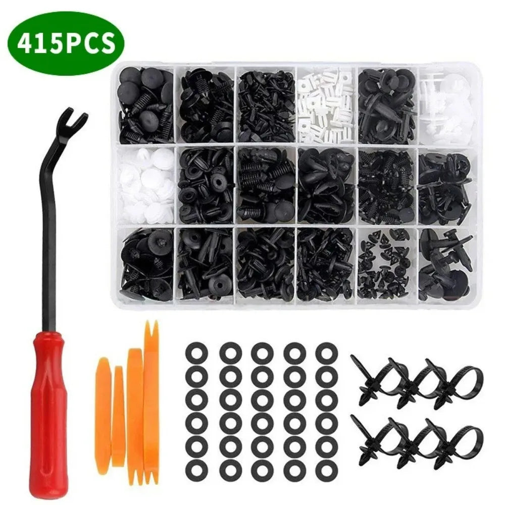 800pcs-100Pcs Car Fastener Clips Set Fender Rivet Clips Auto Body Push Retainer Pin Rivet Bumper Door Trim Panel Retainer Repair