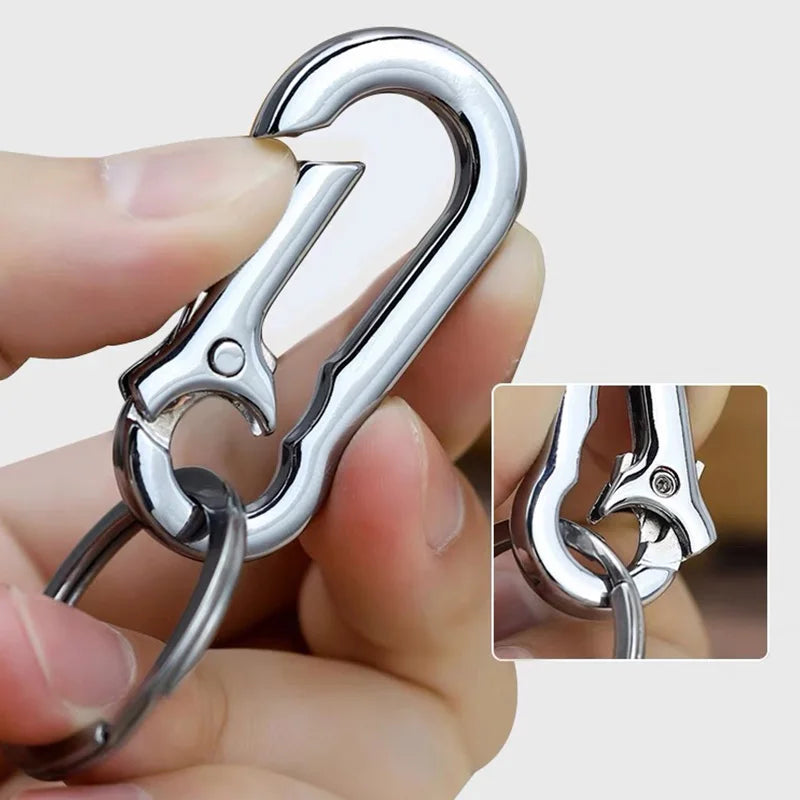 2/4/6 stücke Kürbis Schnalle Schlüsselanhänger Klettern Haken Edelstahl Auto Starke Karabiner Schlüssel Kette Metall Taille Hängen Schlüssel Ring Clips 