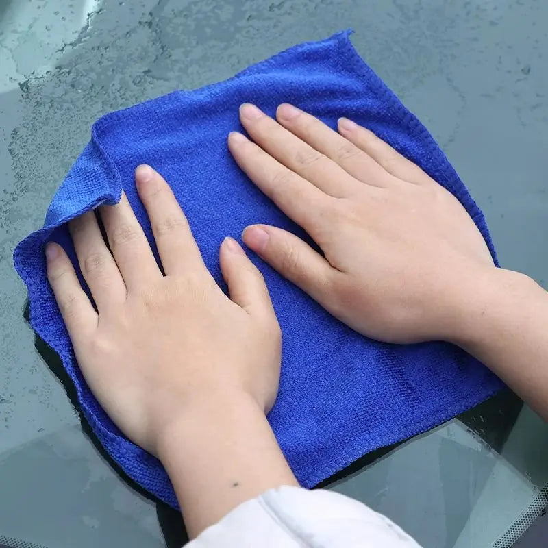 Lot de 1/20 serviettes en microfibre pour lavage de voiture, séchage, chiffon de nettoyage ménager, chiffon de polissage pour détails automobiles, outils de nettoyage à domicile 