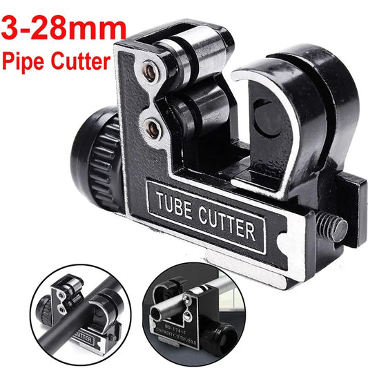 MINIATURE MANUAL COPPER TUBE CUTTER HEISE 3-28MM 1/8" to 1-1/8" Steel and Aluminum C Cutting Tool Mini Metal Small Cutter Access