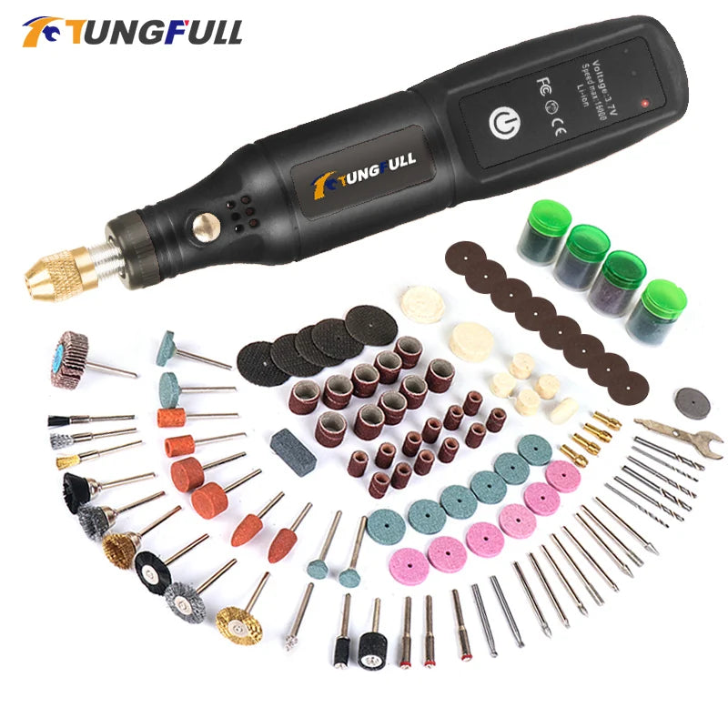 USB Engraving Tool Dremel Tool Cordless Drill Rotary Tool Mini Wireless Electric Drill Rechargeable Polishing Machine