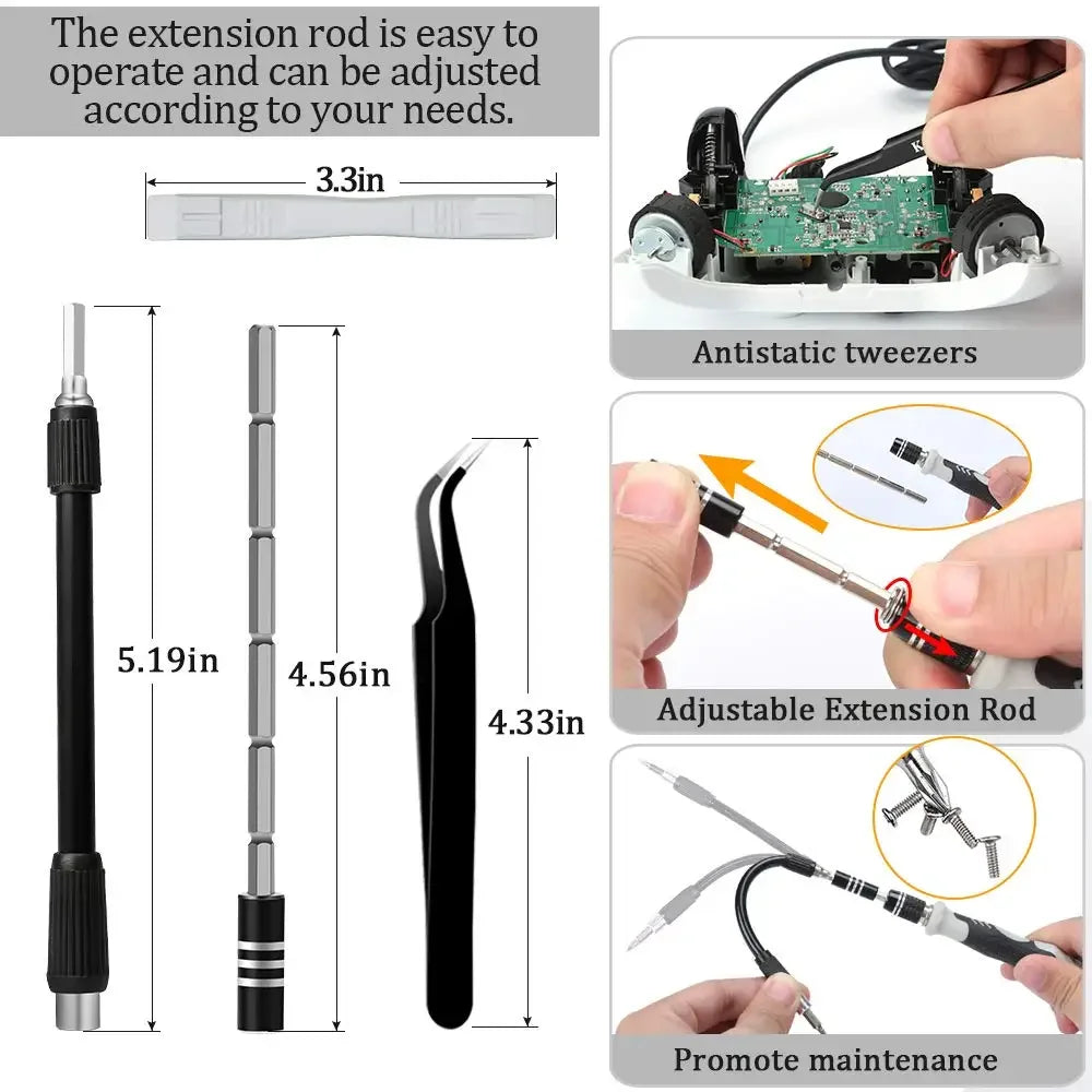 115 in 1 multi-function screwdriver set watch dismantling machine repair screw screwdriver special screwdriver tool set