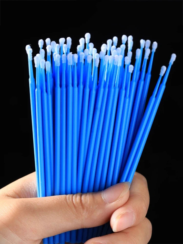 100Pcs Car Paint Touch Up Tool Disposable Car Touch Up Paint Micro Brush Fine Tip Maintenance Tool Car Detailing Small Tip Brush