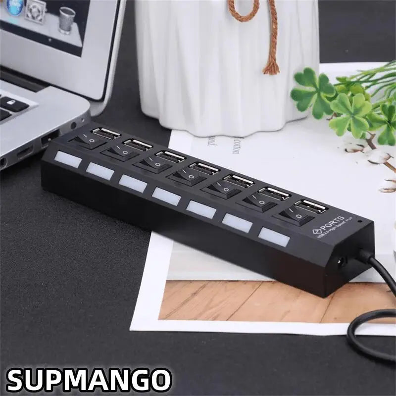 USB Hub Hub USB Adapter Multi Ports Use Power Adapter Extensor USB 2.0 PC Computer Accessories Switch USB For Laptop