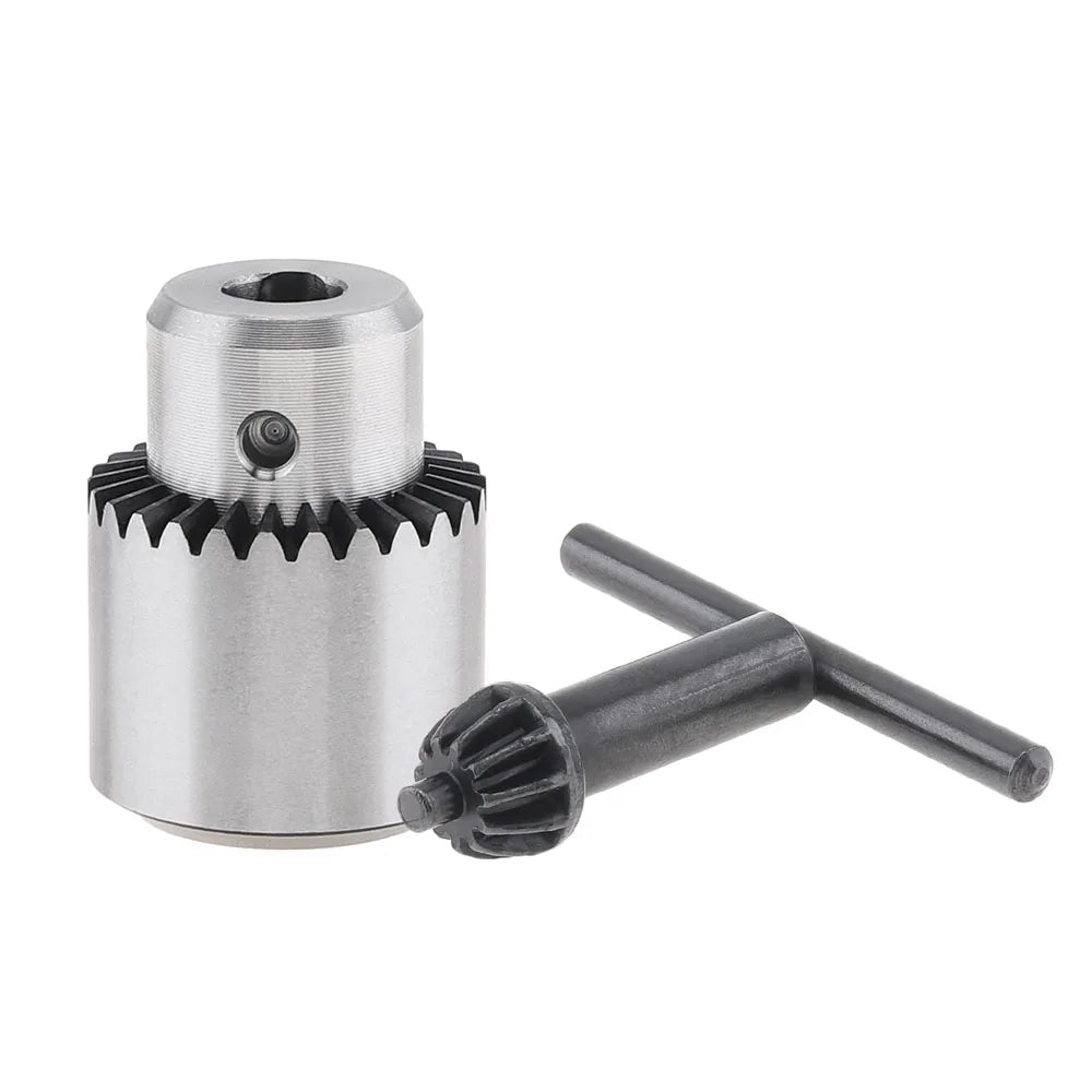 Drill Chuck 0.3-6.5mm JT0 Mini Drill Chuck Taper Mounted Micro Motor Drill Chuck With Chuck Key Lathe Machine Tool Accessories