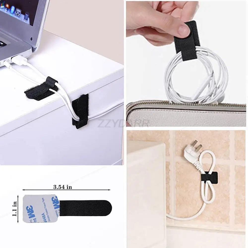 173 PCS Cable Management Kit Include Organizer Sleeve Cord Clips Cable Organizer Straps and Fastening Cable Ties for Office Home