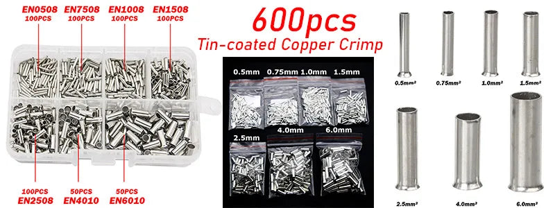 60/240PCS Ring Terminal Cable Shoes Lugs 35mm2 Tinned Copper Lug Wire eye Connectors Bare 60 Terminals Lugs Wire Copper Kit