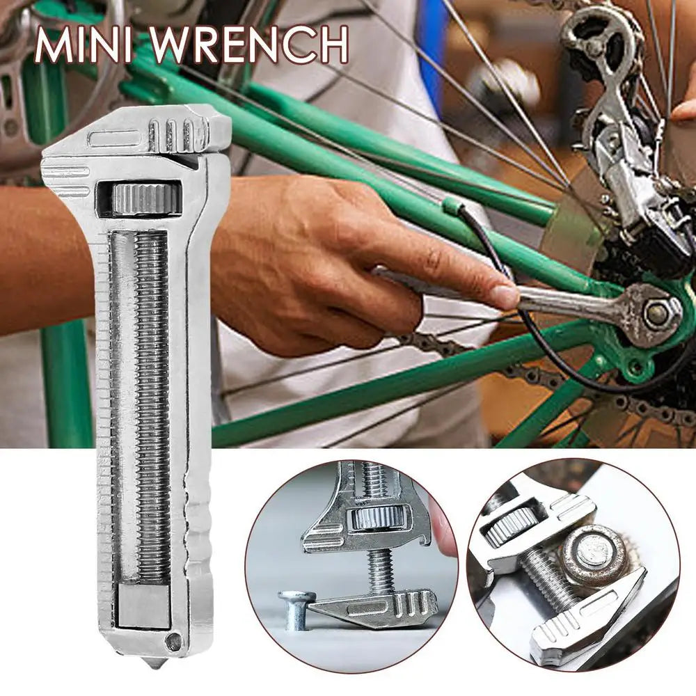 Compact wrench Titanium Multitool Universal Wrench Bottle Opener Keychain Repair Tool Accessories mini portable Titanium wrench