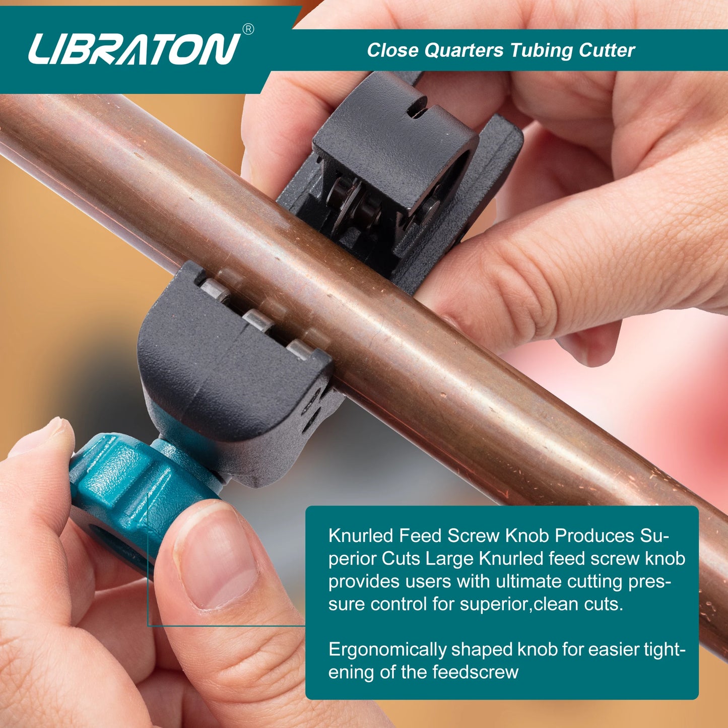 Libraton Tubing Cutter 4mm to 28mm Copper Cutter Mini Tube Cutter Multi Use Tube Cutter for Aluminum Thin Stainless Steel Pipe