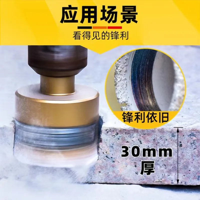 6-200mm Diamond Brazed Core Dry Drill For Porcelain Tiles Marble Glass Granite Hole Saw Cutter Accessories Cutting Cutte ﻿