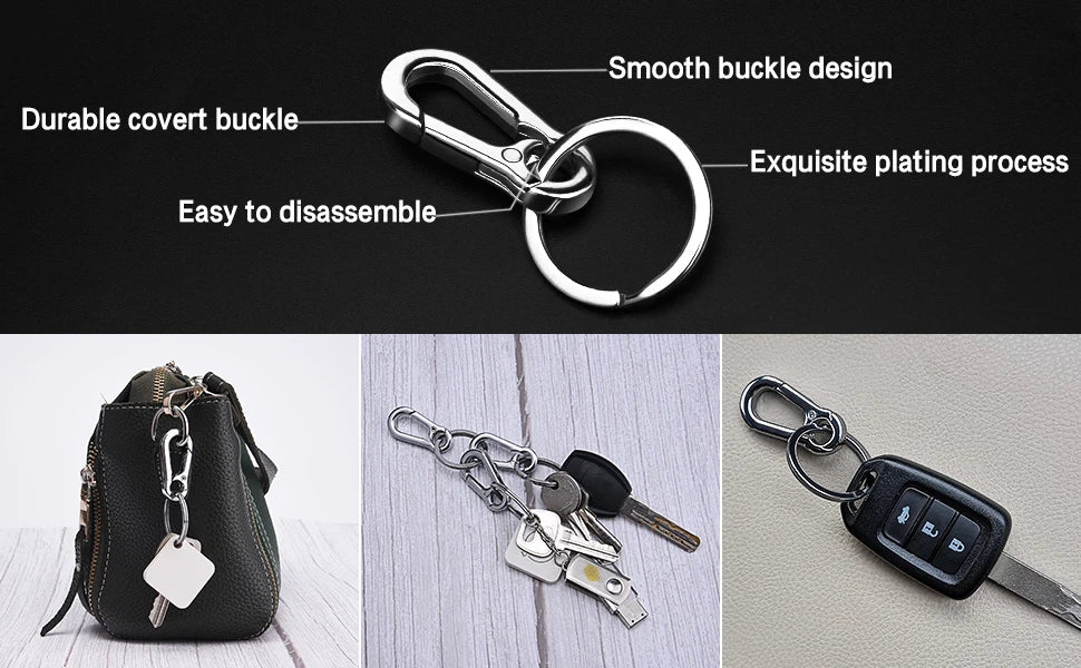 2/4/6 stücke Kürbis Schnalle Schlüsselanhänger Klettern Haken Edelstahl Auto Starke Karabiner Schlüssel Kette Metall Taille Hängen Schlüssel Ring Clips 