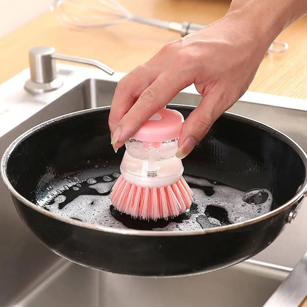 Ustensiles de lavage de cuisine, brosse à vaisselle, astronaute, avec distributeur automatique de savon liquide, accessoires de nettoyage ménager 