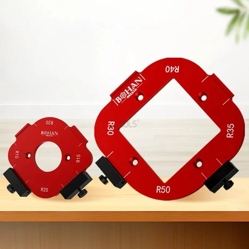 Trimming Machine Cutting Fillet Template R-angle Arc Template for Woodworking Electric Router Slotting Wardrobe Woodboard Tools