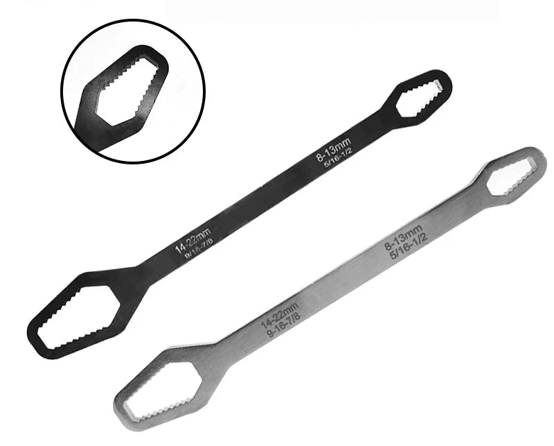 8-22mm Universal Torx Wrench Self-tightening Adjustable Glasses Wrench Board Double-head Torx Spanner Hand Tools for Factory