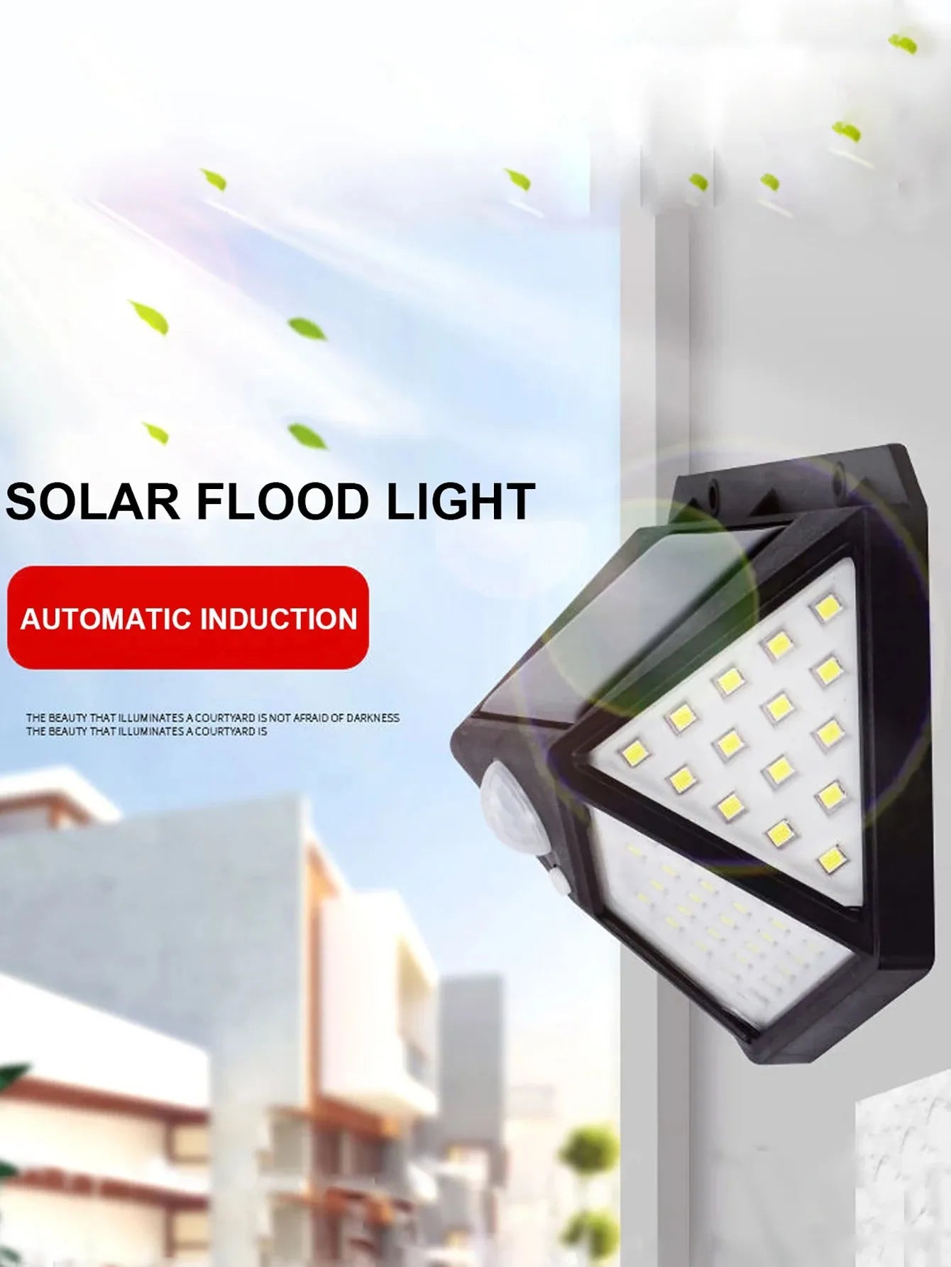 6Pcaks 100 LED Reflektoren Solar Lampe Motion Sensor Outdoor Garten Dekoration Solar Led Sensor Beleuchtung Wasserdichte Scheinwerfer 