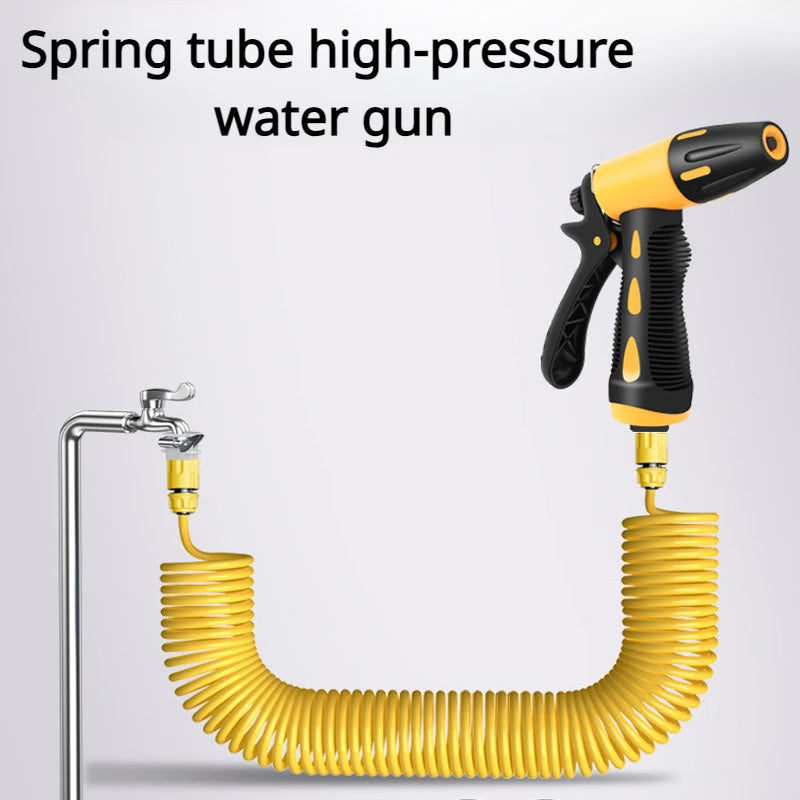 10-30 Meter Telescopic Water Pipe with High-pressure Nozzle Car Washing Tool Set Extension Hose Water Hose for Pressure Cleaner - ToolFlx