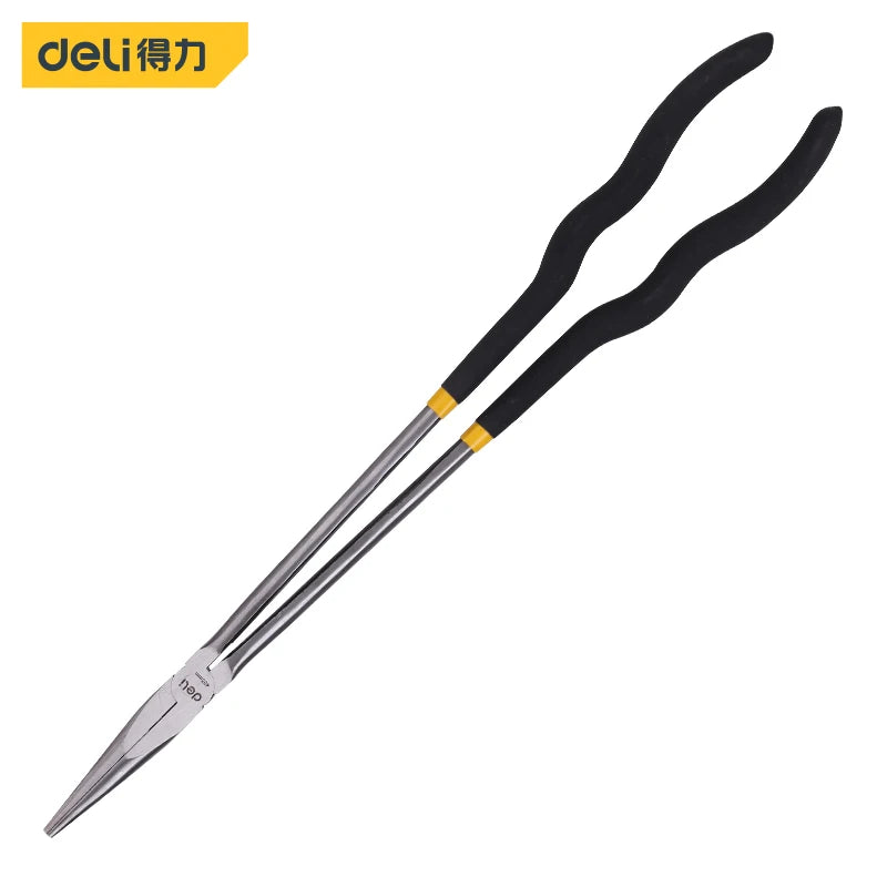 Deli 4/5/6 inch Mini Long Nose High Precision Wire Cutters Anti-slip Handle Design Multi-function Electrician Repair Hand Pliers