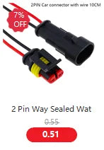 2-5sets Kit 2 pin 1/2/3/4/5/6 pins Way AMP Super seal Waterproof Electrical Wire Connector Plug for car waterproof connector