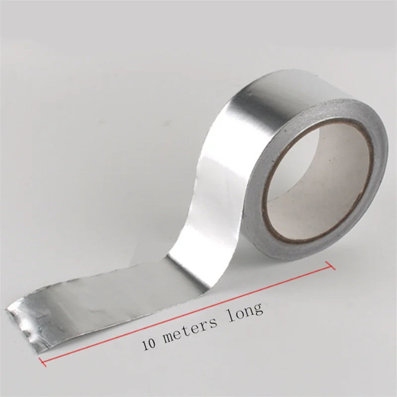 High Temperature Resistance Aluminum Foil Tape Kitchen Pipe Repair Tape Adhesive Sealing Foil Heat Insulation Leak Proof Tape